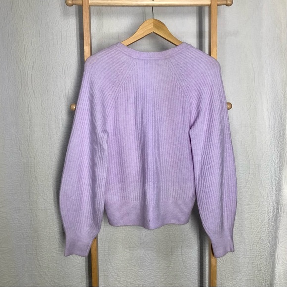 Excellent Athleta Layover V-neck Sweater Soft Merino Wool Blend, Women’s Size M - Picture 4 of 5
